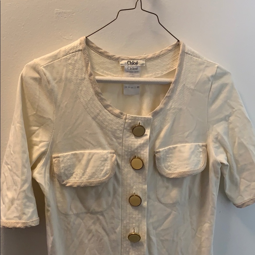 Chloe Cream Shift Dress